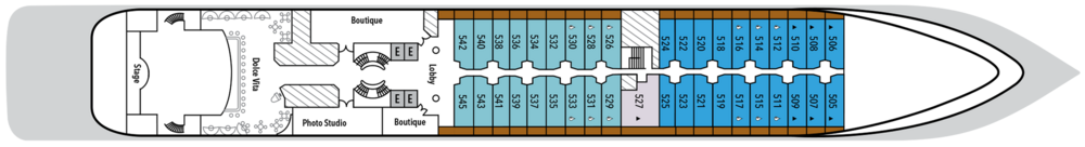 Silversea Cruises Silver Cloud Deck 5.png